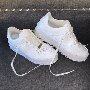 Platform Nike Air Force Ones